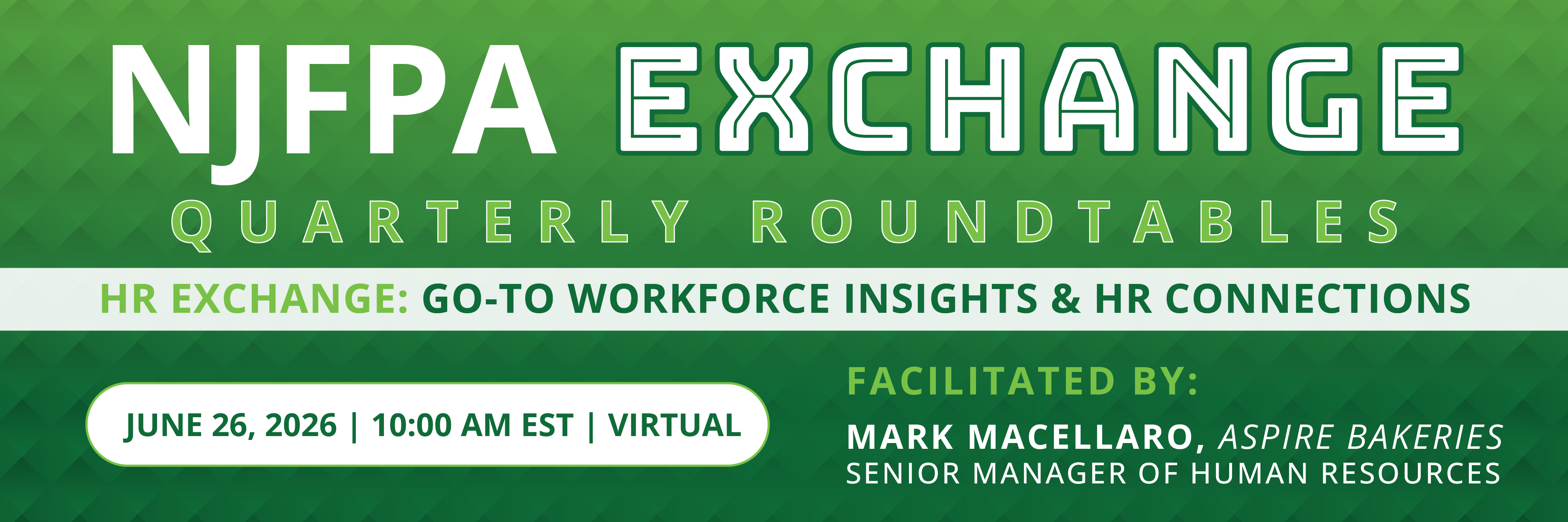 NJFPA HR Exchange Quarterly Roundtable